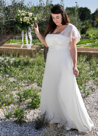 robe de mariage civil grande taille