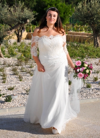 robe de mariage civil grande taille