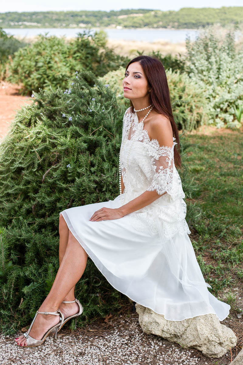 Robe de mariée courte pour mariage civil