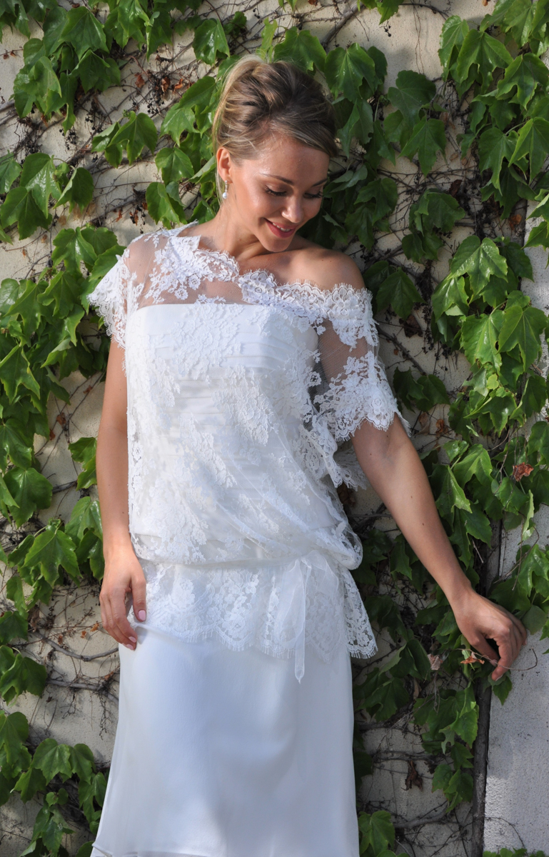 Robe de mariée courte pour mariage civil