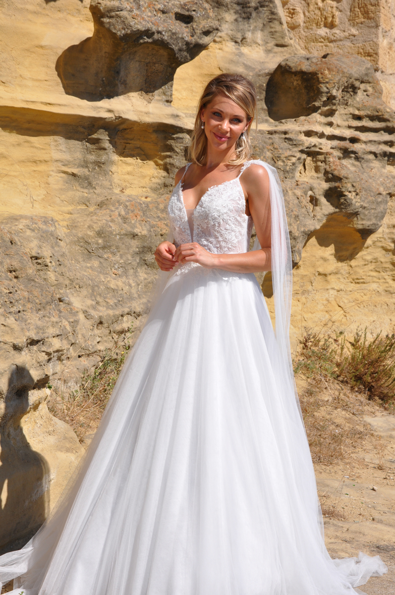 Robe de mariée princesse décolleté dos.