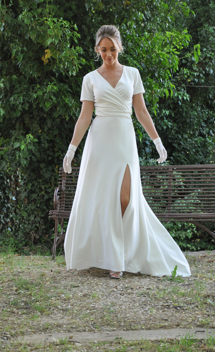 Robe de mariée simple pour mariage civil