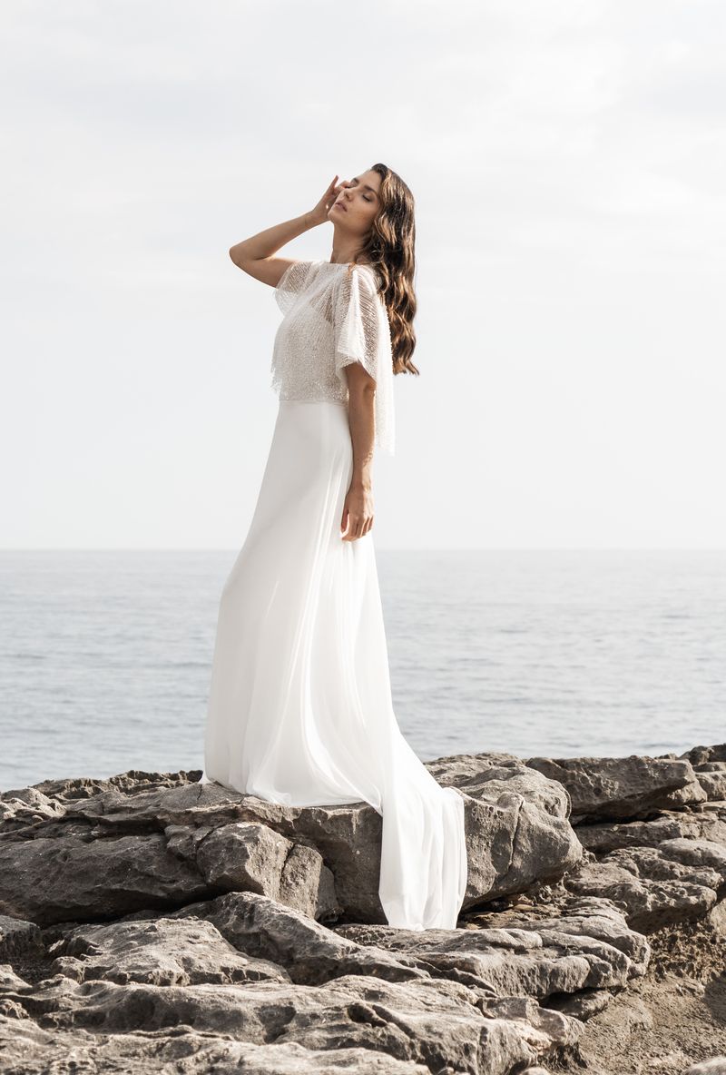 Robe de mariée avec manches 