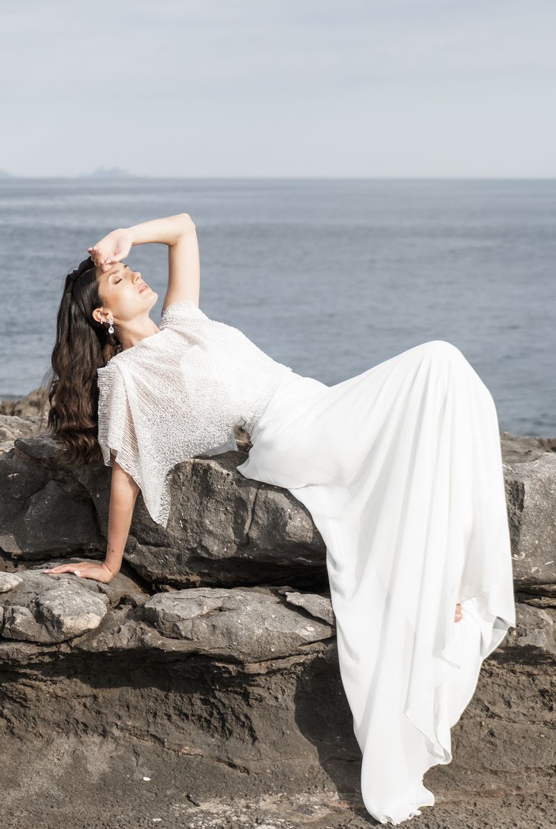 Robe de mariée avec manches 