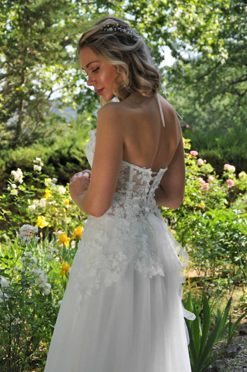 Robe de mariée bohème bustier