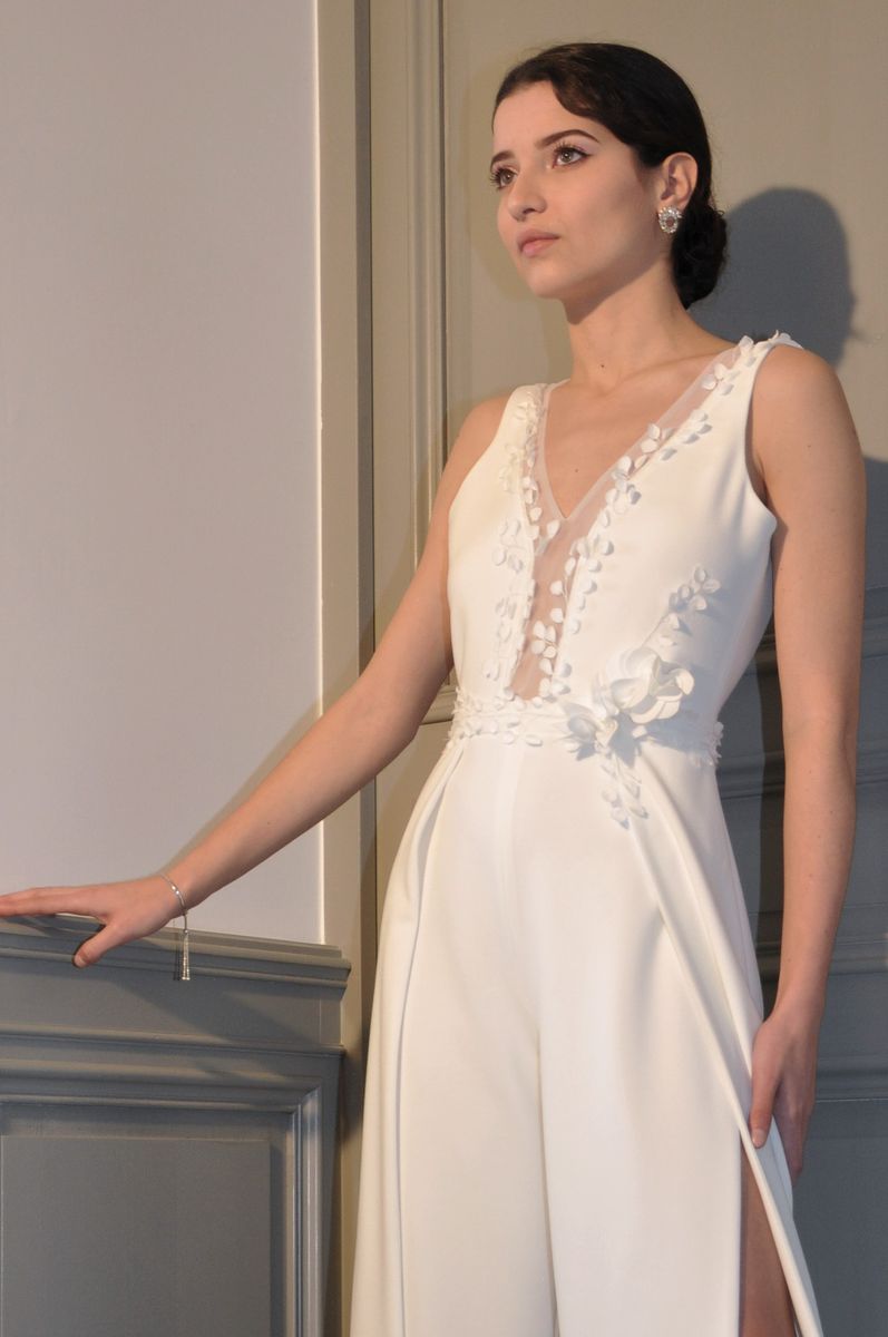 Robe de mariée combi-pantalon