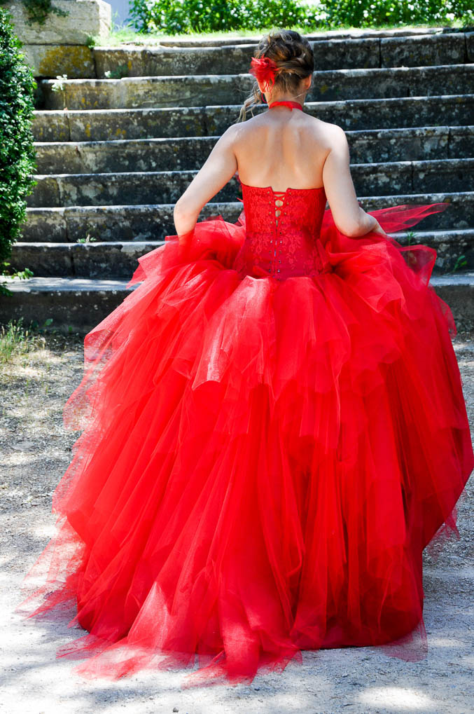 Robe de mariée rouge