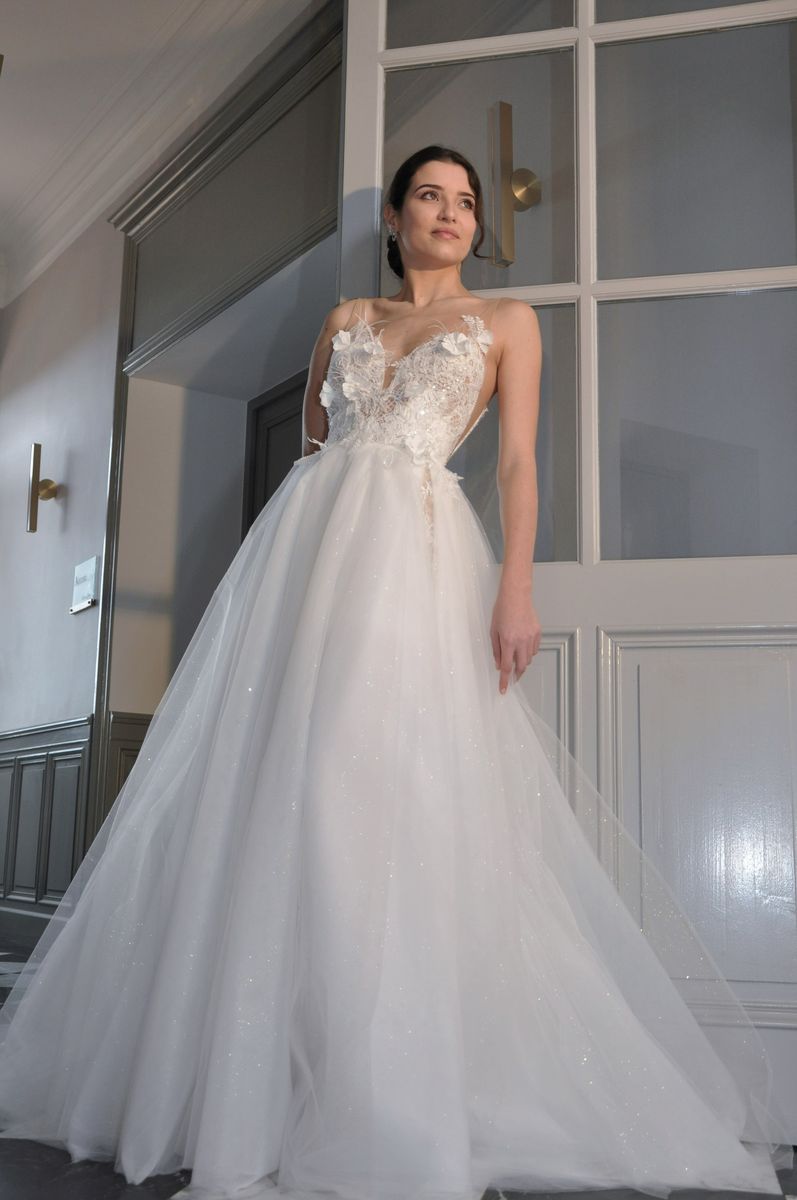 Robe de mariée modifiable courte et longue