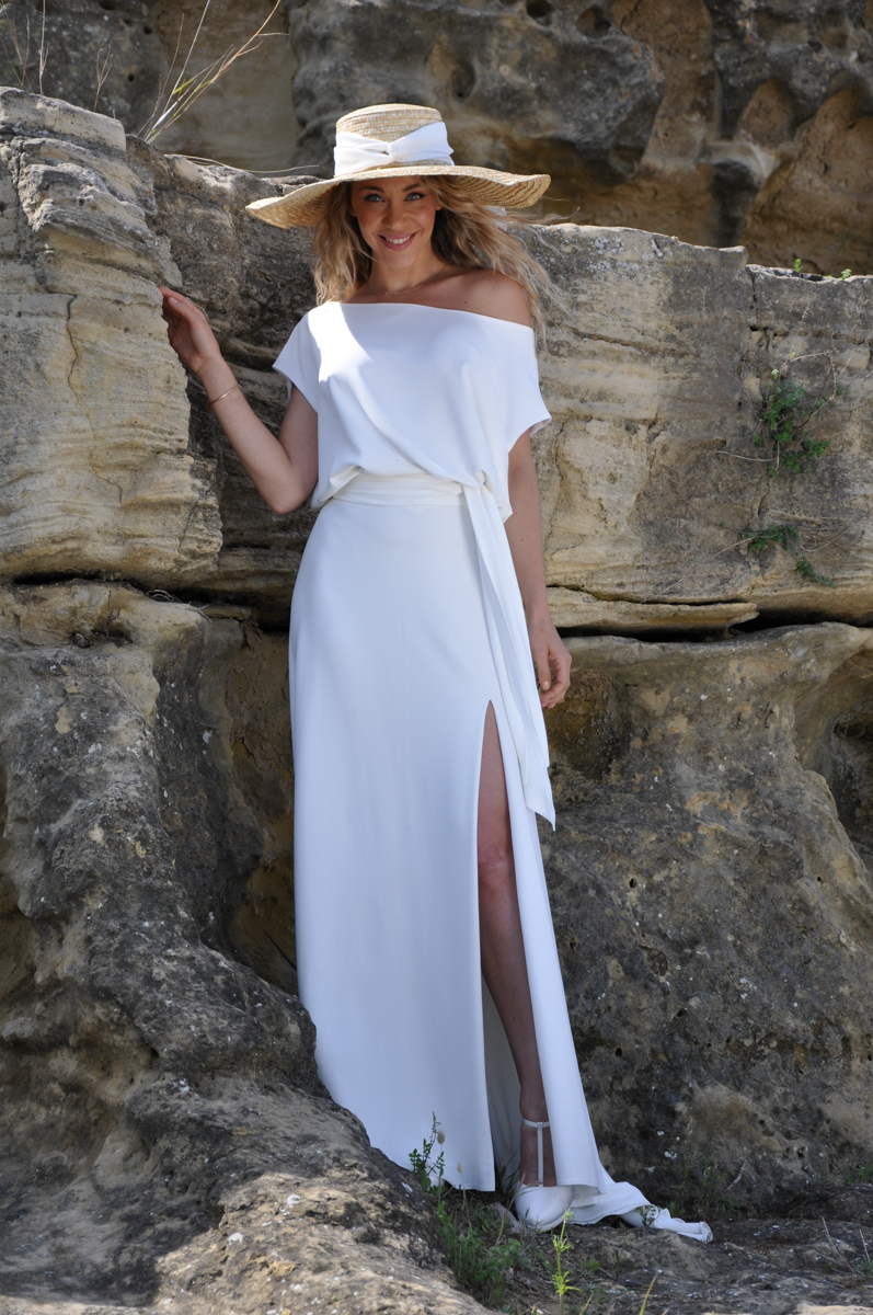 Robe de mariée simple pour mariage civil